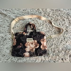 Dachee Floral Canvas Padded Laptop/Briefcase
